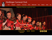 Tablet Screenshot of nuedlingercarnevalclub.de